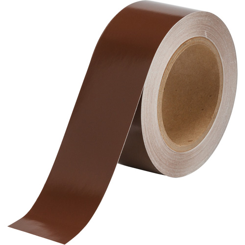 Pipe Marker Tape, 90', Brown Cam Industrial