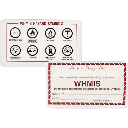 WHMIS Wallet Cards Cam Industrial