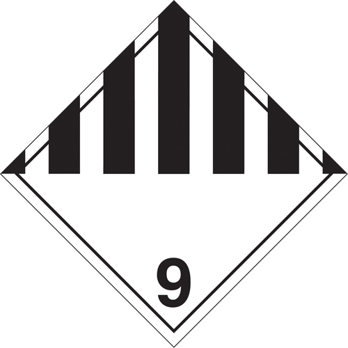 Miscellaneous Danger TDG Placard, Adhesive Vinyl Cam Industrial