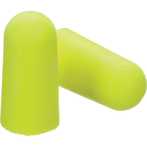 Bouchons d'oreilles n&eacute;on jaune E-A-Rsoft, Vrac - Sac en poly Cam Industrial
