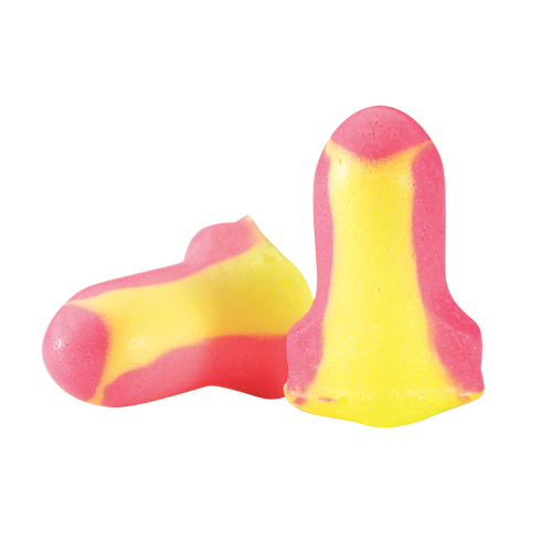Bouchons d'oreilles en mousse multicolores Laser Lite de Howard Leight, Paire - Sac en poly Cam Industrial