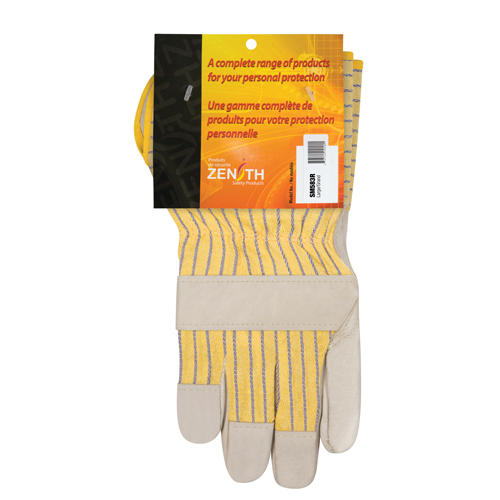 Gants d'ajusteur &agrave; paume s&egrave;che d'usage standard, Grand, Paume en Cuir fleur de vache, Doublure en Coton Cam Industrial