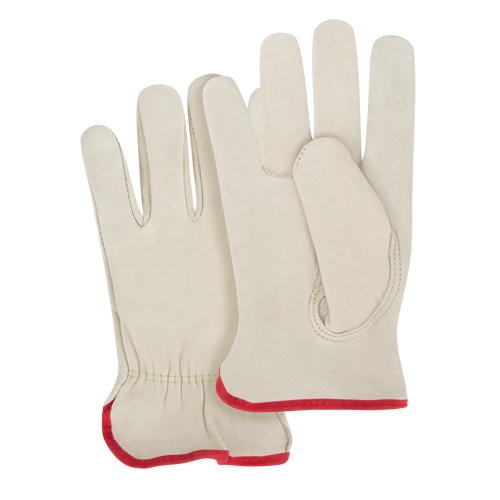 Close-Fit Driver's Gloves, 2X-Large, Grain Cowhide Palm Cam Industrial