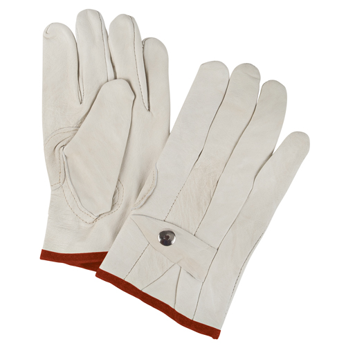 Standard-Duty Ropers Gloves, Small, Grain Cowhide Palm Cam Industrial