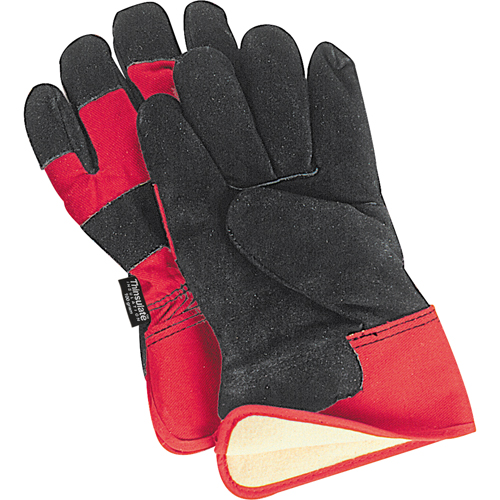 Gants d'ajusteur doubl&eacute;s pour l'hiver &agrave; chaleur sup&eacute;rieure, Grand, Paume en Cuir de vache refendu, Doublure en Thinsulate Cam Industrial
