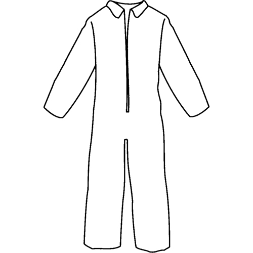 Pyrolon&reg; Plus 2 Disposable FR Coveralls, Small, Blue, FR Treated Fabric Cam Industrial