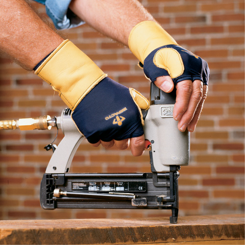 Gants de protection sup&eacute;rieure contre les impacts & les microtraumarismes r&eacute;p&eacute;t&eacute;s, main gauche, Taille T-petit, Paume Cuir fleur Cam Industrial