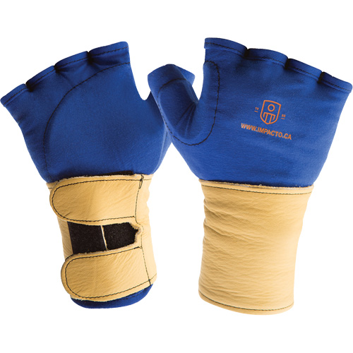 Fingerless Glove Liner with Wrist Restrainer, Size X-Small, Poly-Cotton Palm Cam Industrial