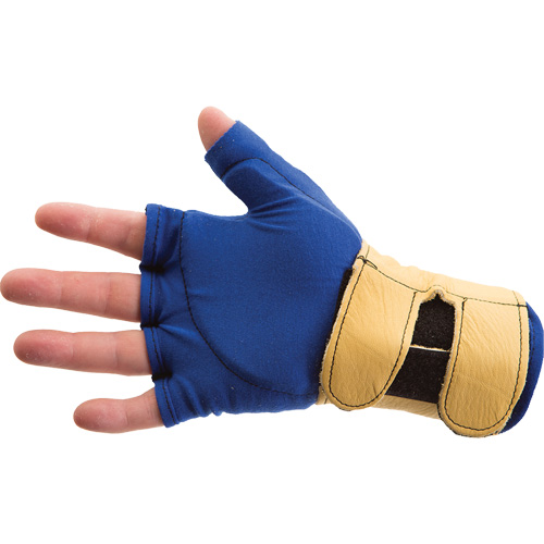 Fingerless Glove Liner with Wrist Restrainer, Size X-Small, Poly-Cotton Palm Cam Industrial