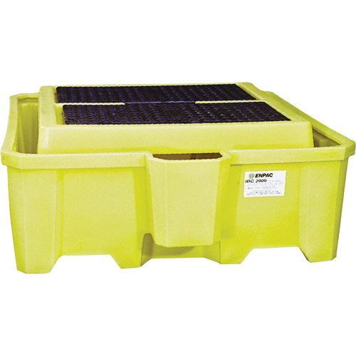 GRV 2000i avec drain, Capacit&eacute; de d&eacute;versement 385 gal. US, 73" x 80,5" x 29,5" Cam Industrial