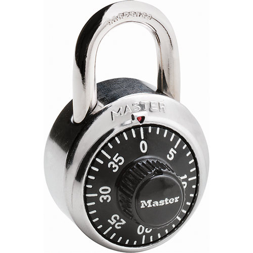 Padlock, Combination, Hardened Steel, 1-7/8" Width Cam Industrial