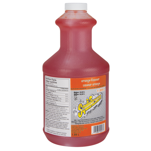 Sqwincher Boisson de r&eacute;hydratation, Concentr&eacute;, Orange Cam Industrial