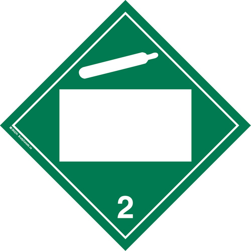 Plaque-&eacute;tiquette TMD gaz non toxique, Plastique Cam Industrial