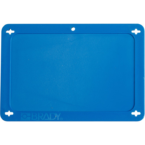 &eacute;tiquette vierge pour vanne, Plastique, 4-3/4" la x 3-1/4" h Cam Industrial