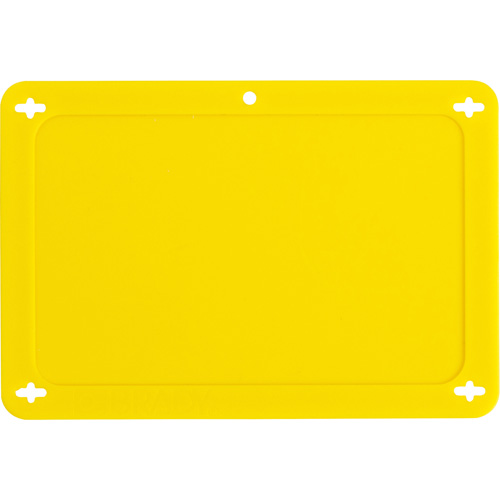 &eacute;tiquette vierge pour vanne, Plastique, 4-3/4" la x 3-1/4" h Cam Industrial