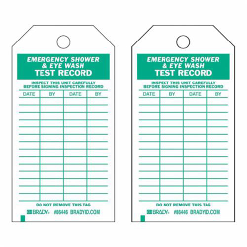 &eacute;tiquettes pour r&eacute;sultats de test, Polyester, 4" la x 7" h, Anglais Cam Industrial