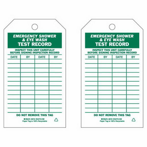 &eacute;tiquettes de rapport d'essai/inspection, Papier, 4" la x 7" h, Anglais Cam Industrial