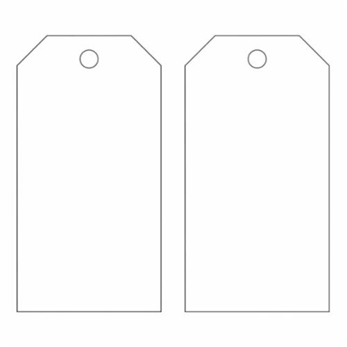 Blank Self-Laminating Accident Prevention Tags, Metal, 3" W x 5-3/4" H Cam Industrial