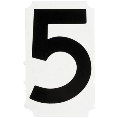&eacute;tiquettes de lettres et chiffres gothiques individuels Quick-Align, 5, 4" h, Noir Cam Industrial