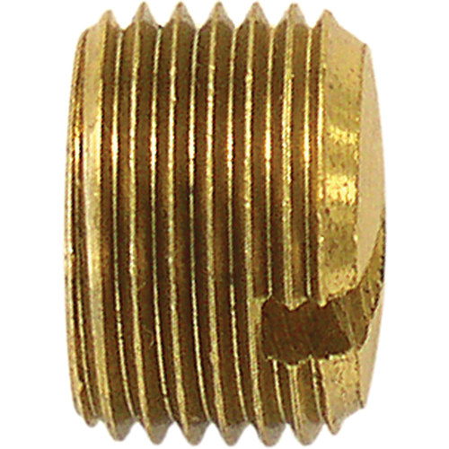 Pipe Plug (Slotted), 3/8" Dia., Brass Cam Industrial