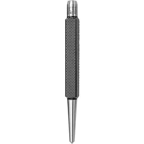 Centre Punch with Square Shank, 5/32" Dia., 3/8" Stock Size, 4-1/4" L Cam Industrial
