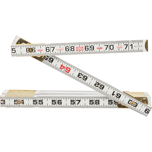 R&egrave;gle plate Red End, 6' lo, Bois Cam Industrial