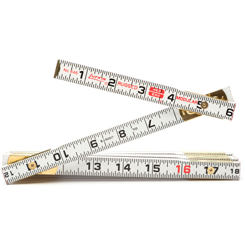 R&egrave;gle de maçon Red End, 6' lo, Bois, Graduations de 1/16" Cam Industrial