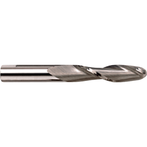 Ball End Extra Long Series End Mill, 3/16" Dia., 4 Flutes, Carbide Cam Industrial