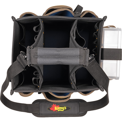 Large Electrical & Maintenance Tool Carrier, Polyester, 23 Pockets, Black Cam Industrial
