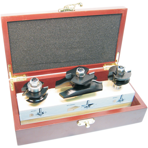 Jeux de fraises &agrave; doucine pour cabinets avec coupe arri&egrave;re, 2 cannelures Cam Industrial