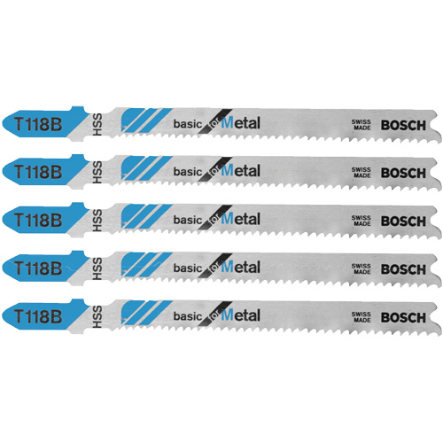 Lames de scie sauteuse de base pour le m&eacute;tal, Acier rapide, Tige en T, 3-5/8" lo Cam Industrial