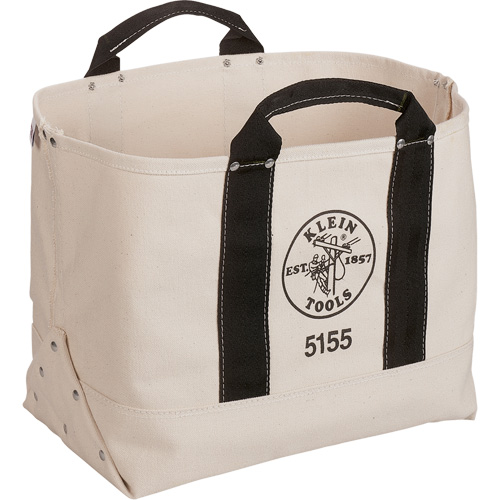 Heavy-Duty 17" Tool Bag, Canvas, 1 Pockets, Beige/Black Cam Industrial