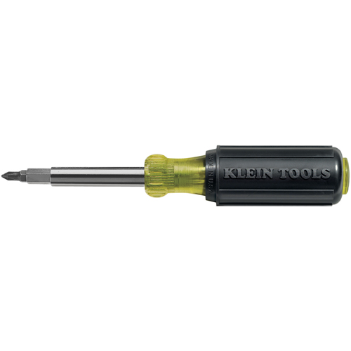  10-in-1 Screwdriver / Nutdriver, 7-3/4" L, Cushion Grip Handle Cam Industrial