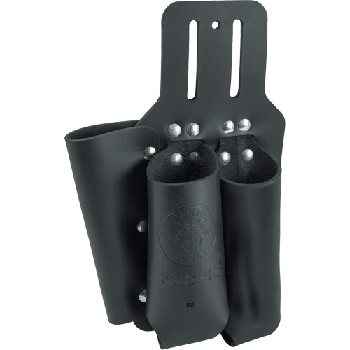 &eacute;tui pour pinces, r&egrave;gle & tournevis, Porte-outil multiple, Cuir, 3 Poches Cam Industrial