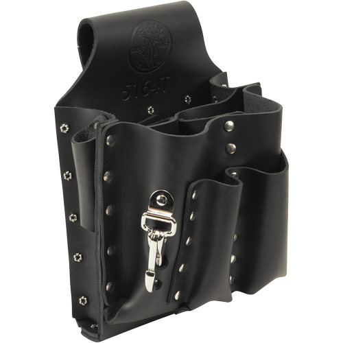 Tool Pouch, Multiple Tool Holder, Leather, 8 Pockets Cam Industrial