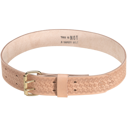 Heavy-Duty Embossed Tool Belt, Leather, Tan Cam Industrial