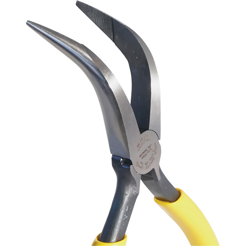 Curved Long-Nose Pliers, 6-1/4" L Cam Industrial