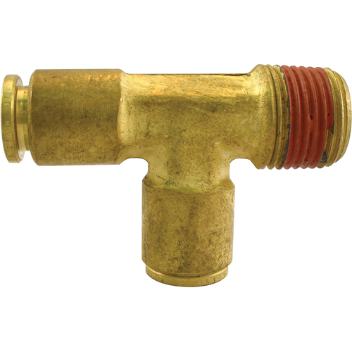 P.t.c. Male Run Tee, Brass, 3/8" x 1/4" Cam Industrial