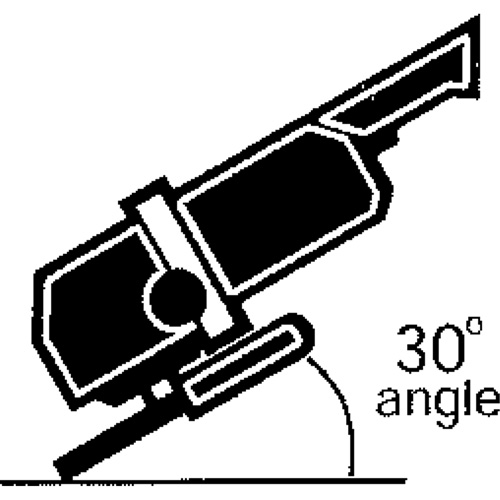 Meule rapide A24N, 6" x 1/4", Arbre 7/8", Oxyde d'aluminium, Type 27 Cam Industrial