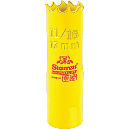 Scie &agrave; cloche bim&eacute;tal - 11/16", 11/16", Profondeur de la coupe 1-5/8", Bim&eacute;tal Cam Industrial