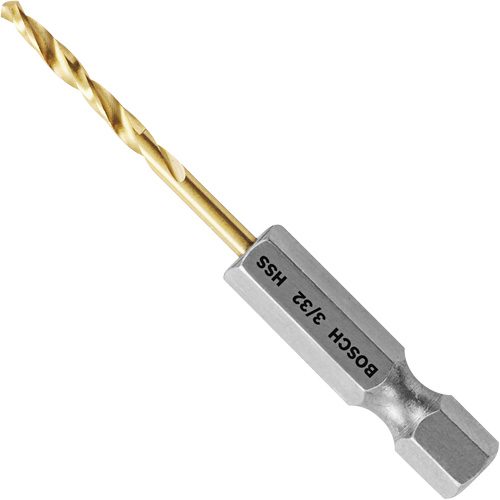 Impact Tough Drill Bit, High Speed Steel, 3/4" Flute, 118° Point Cam Industrial