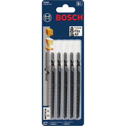 Lame de scie sauteuse, Acier &agrave; haute teneur en carbone, Tige en T, 4-5/8" lo, 8-12 dents par pouce Cam Industrial