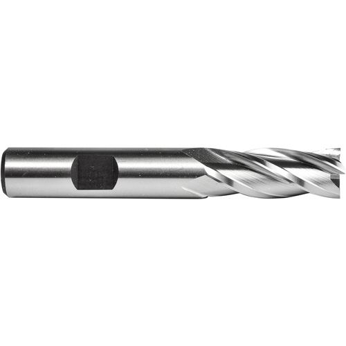 Fraise en bout C615, 3/4" dia., 4 cannelures, Acier rapide Cam Industrial