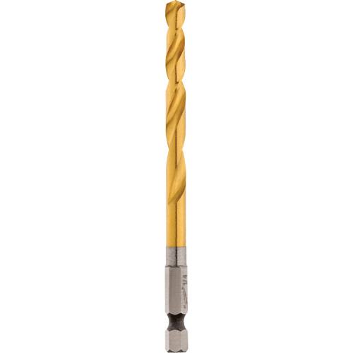Foret Shockwave, 1/4", Titane, Cannelure 2-15/32", Pointe de 135° Cam Industrial