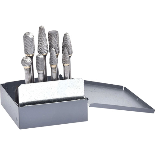 Double Cut Carbide Burr Set, 8 Pieces Cam Industrial