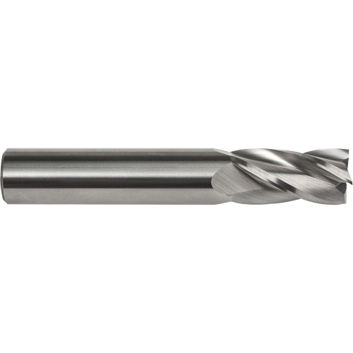 Fraise &agrave; embout droit, 3/16" dia., 2" lo, 4 cannelures, 3/16" tige, Carbure Cam Industrial