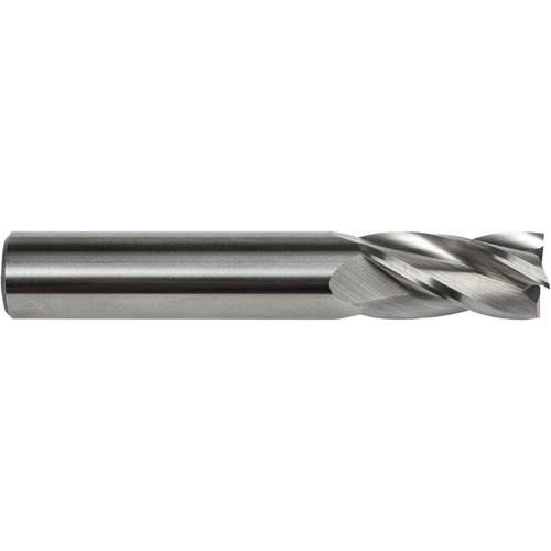 Fraise embout S134, 1/8" dia., 1-1/2" lo, 4 cannelures, 1/8" tige, Carbure Cam Industrial