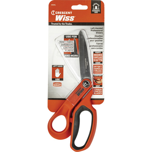 Tradesman Shears, 10", Rings Handle Cam Industrial