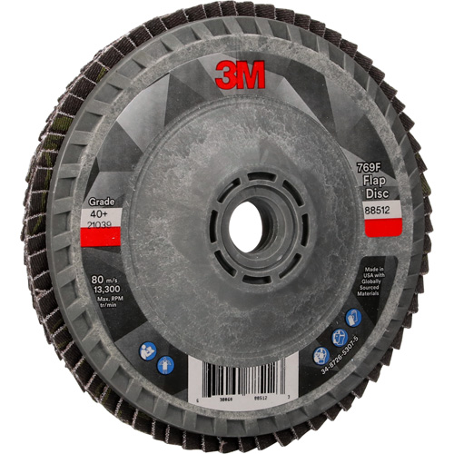769F Quick Change Flap Disc, 4-1/2" x 5/8"-11, Type 27, 40+ Grit, Ceramic Cam Industrial