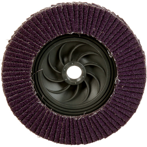 Disque &agrave; lamelles &agrave; changement rapide 769F, 5" x 5/8"-11, Type 27, Grain 40+, C&eacute;ramique Cam Industrial